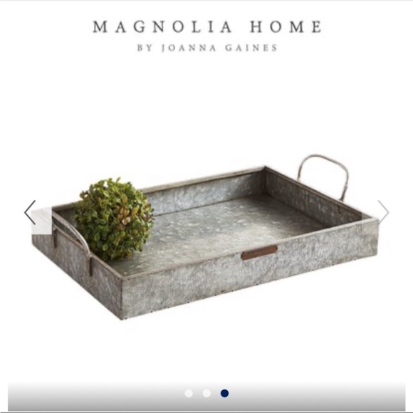 Pier 1 Magnolia Home by Joanna Gaines Galvanized Flower Tray with Handles